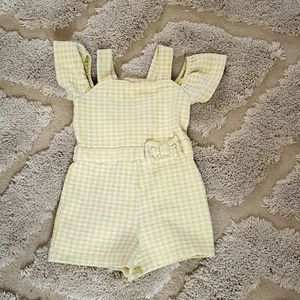 Janie and Jack, 3T Yellow romper